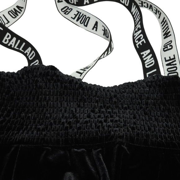 Puella Velvet Wide Leg Overalls Size Small - Picture 4 of 9